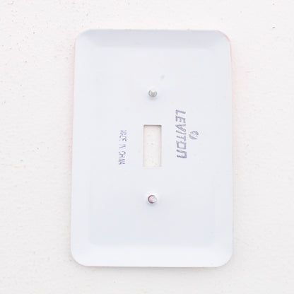 Leviton 89001-WIN Wine Glass 1-Gang Toggle Switch Metal Oversize Wallplate Cover