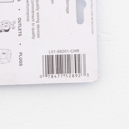 Leviton 89201-CHR Cherry 1-Gang Toggle Switch Wooden Oversize Wallplate Cover
