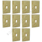 Leviton 89201 Oak Finished Wood Toggle Switch Cover Wallplate Switchplates 10pk