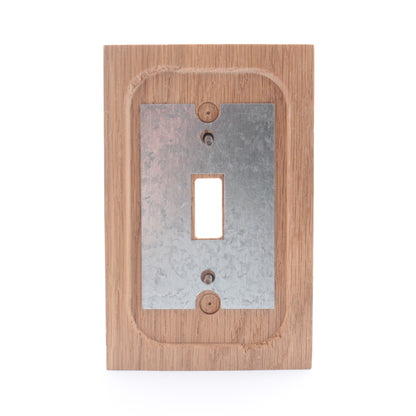 Leviton 89201-OAK Oak Finished Wood Toggle Switch Cover Wallplate Switchplate