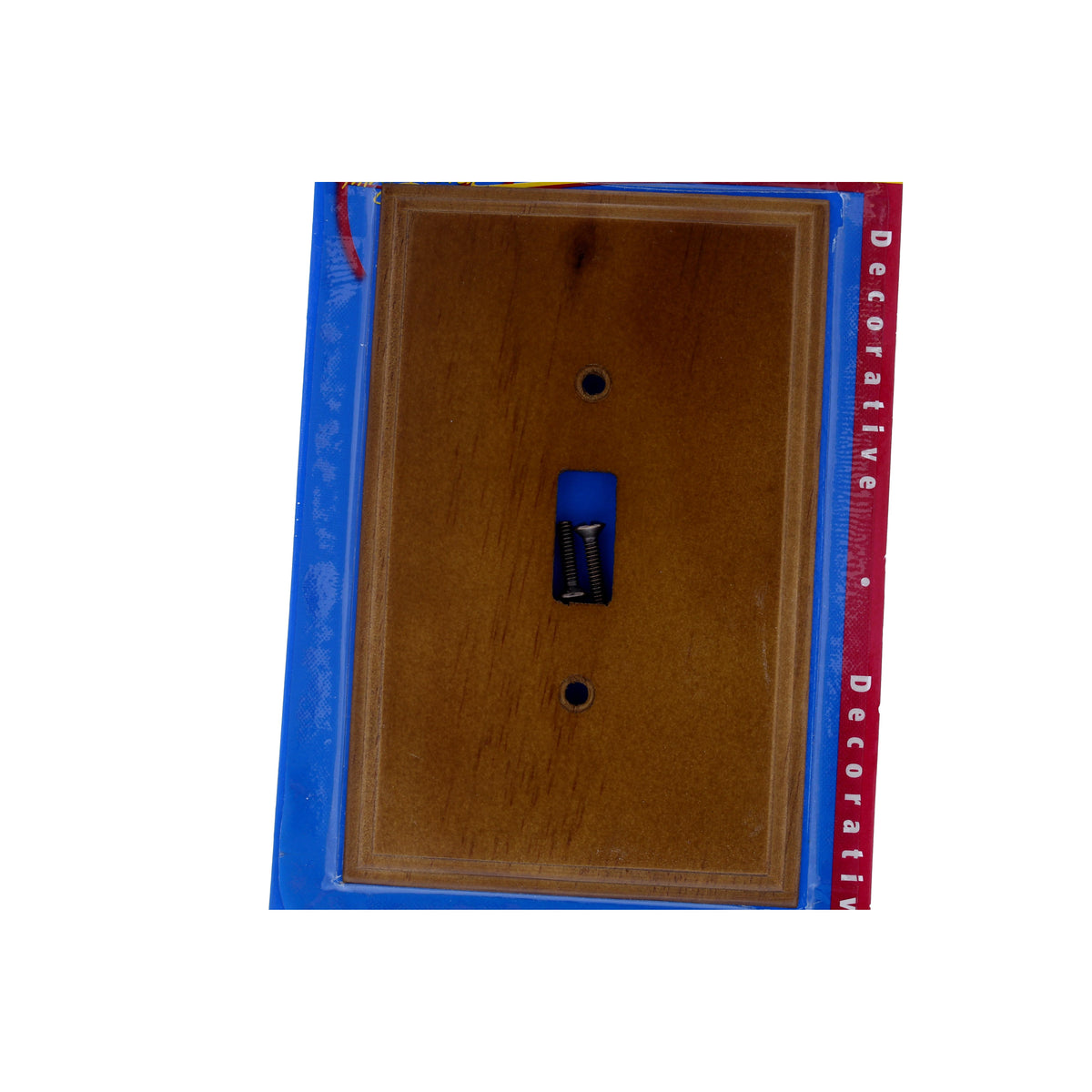 Leviton 89201-POK Pine with an Oak Finish 1-Gang Toggle Wood Oversize Wallplate