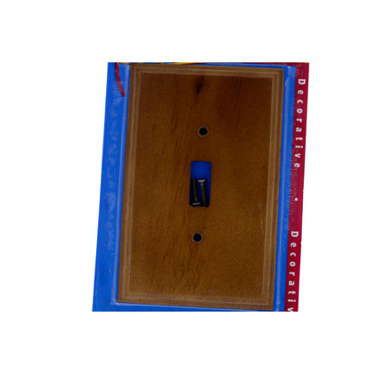 Leviton 89201-POK Pine with an Oak Finish 1-Gang Toggle Wood Oversize Wallplate