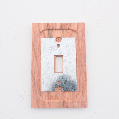 Leviton 89201-UNF Unfinished Wood 1-Gang Toggle Switch Covers Wallplate 10-Pack