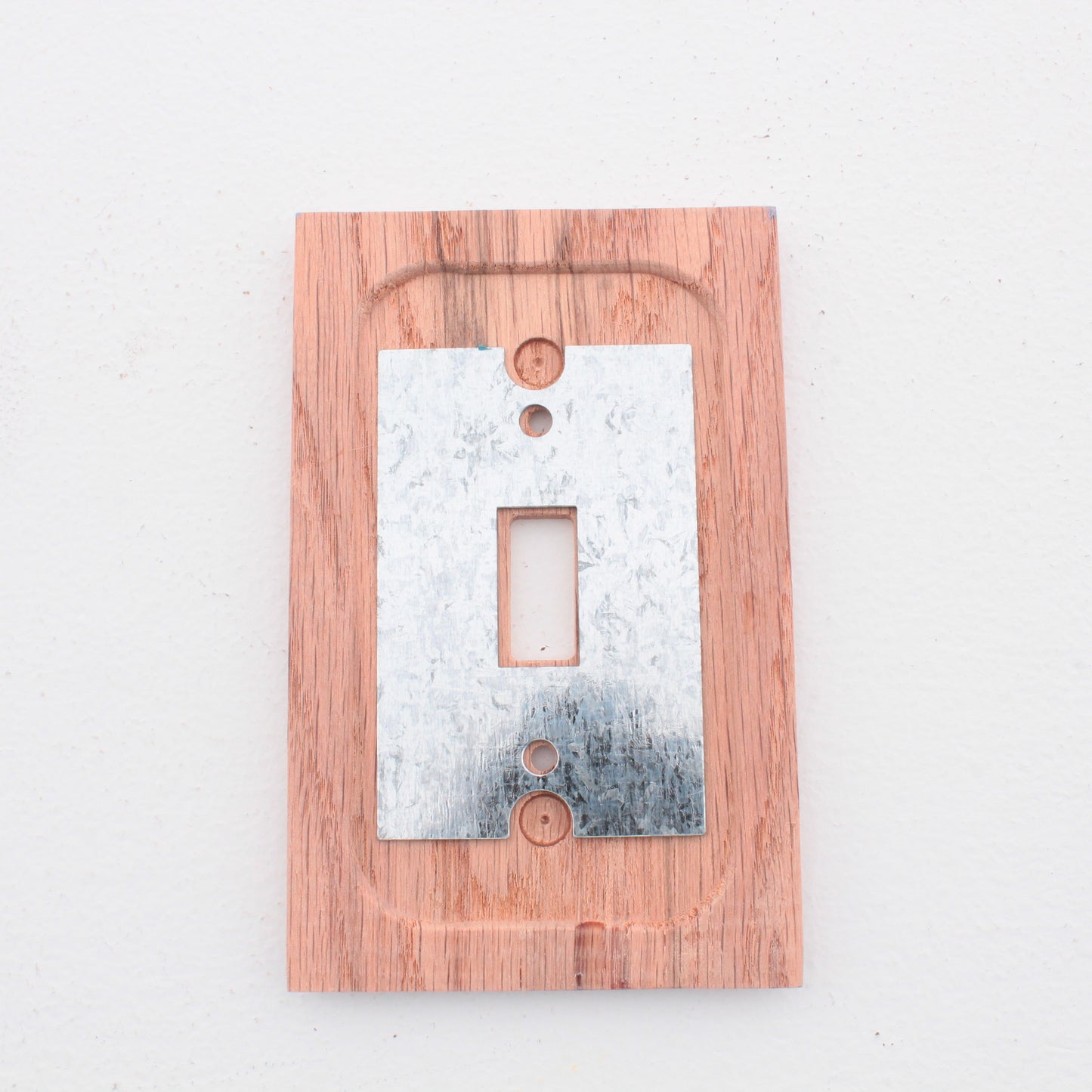 Leviton 89201-UNF Unfinished Wood 1-Gang Toggle Switch Cover Wallplate