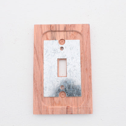 Leviton 89201-UNF Unfinished Wood 1-Gang Toggle Switch Cover Wallplate