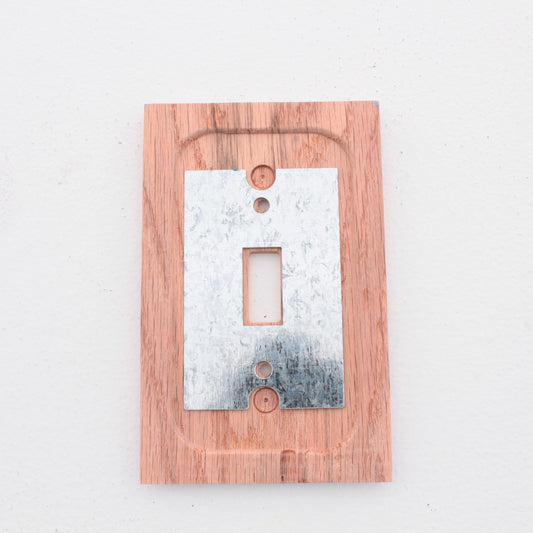 Leviton 89201-UNF Unfinished Wood 1-Gang Toggle Switch Cover Wallplate