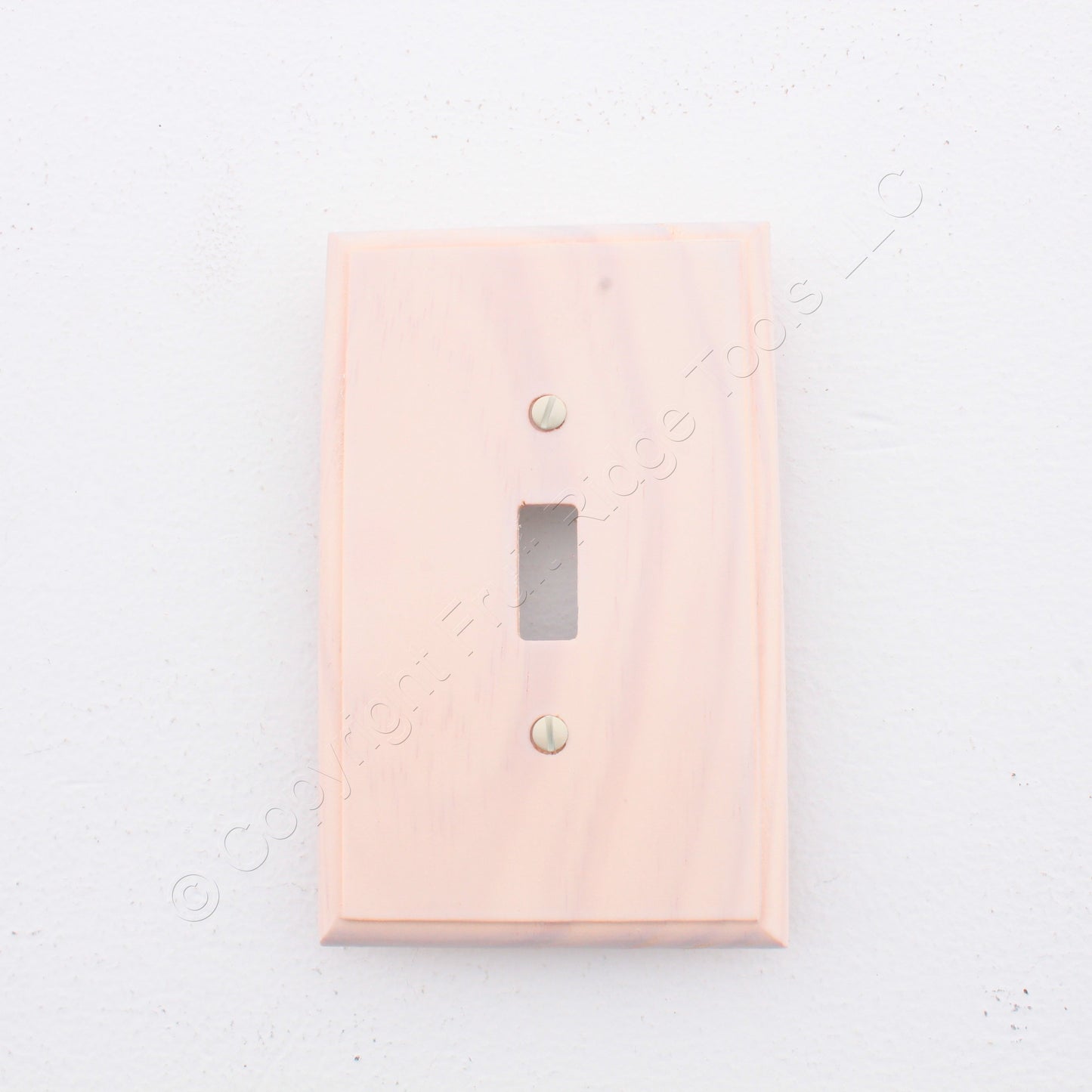 Leviton 89201 Whitewashed Wood 1-Gang Toggle Switch Cover Wallplates 10-Pack