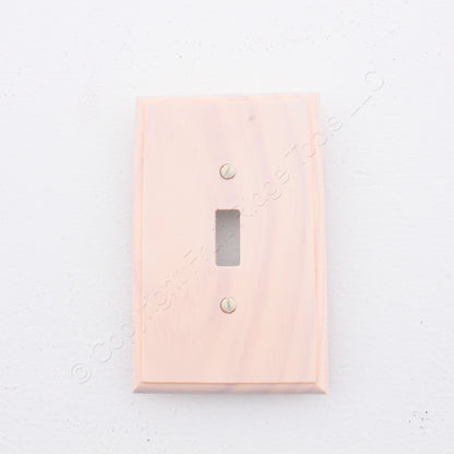 Leviton 89201 Whitewashed Wood 1-Gang Toggle Switch Cover Wallplates 10-Pack