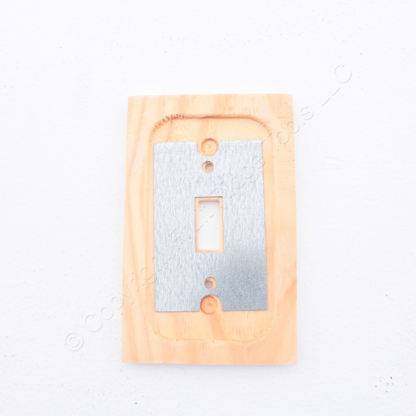 Leviton 89201 Whitewashed Wood 1-Gang Toggle Switch Cover Wallplates 10-Pack