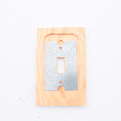 Leviton 89201 Whitewashed Wood 1-Gang Toggle Switch Cover Wallplates 10-Pack