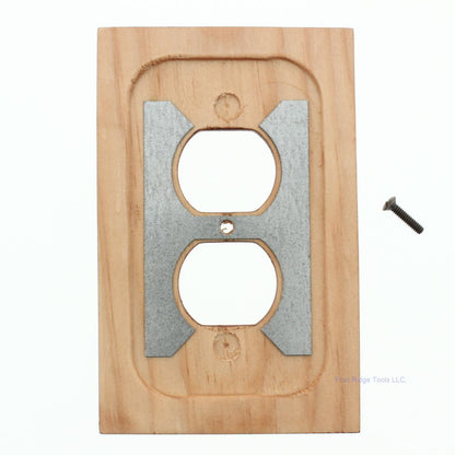 10 Leviton Cherry Wood Finish 1G Receptacle Duplex Outlet Wallplates 89203-CHR