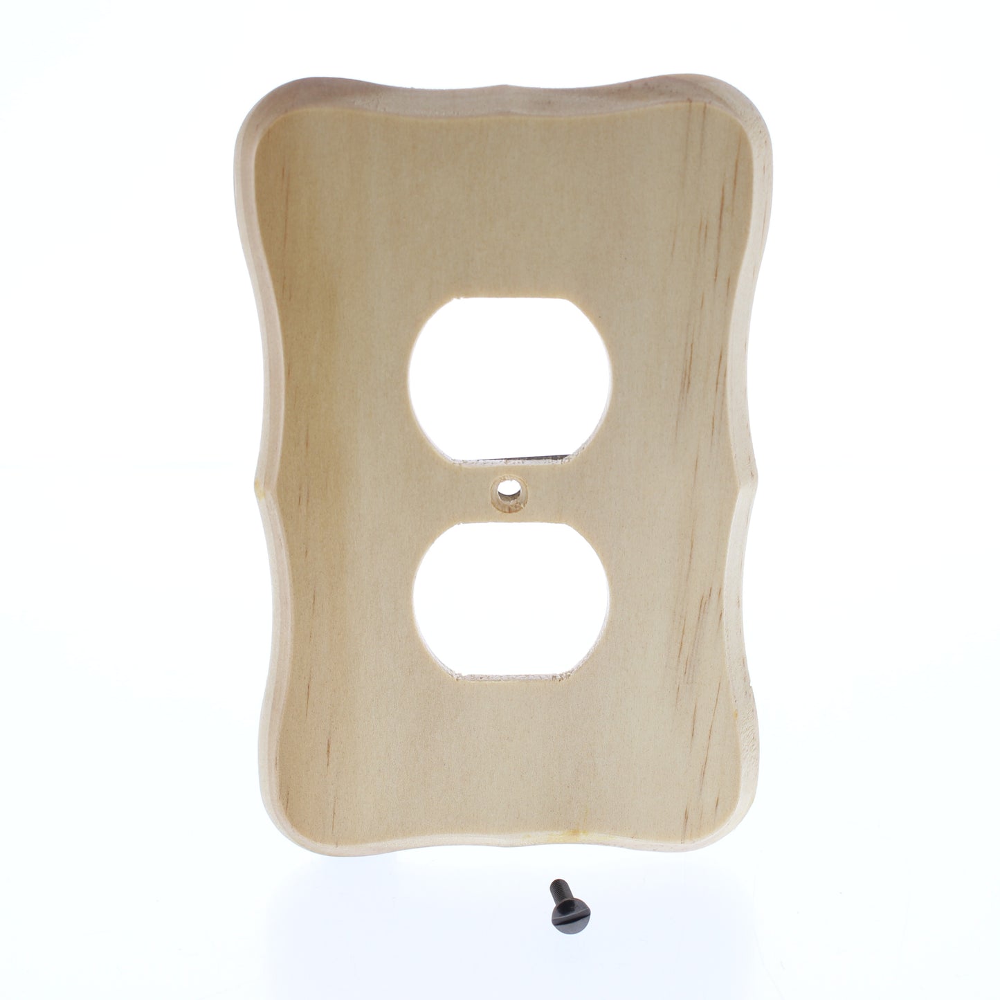 5 Leviton Solid Pine Wood Receptacle Wallplate Duplex Outlet 1G Cover 89203-CVP