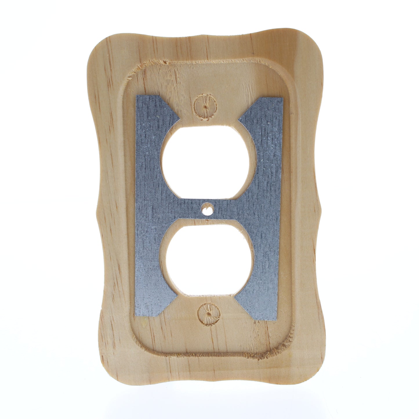 5 Leviton Solid Pine Wood Receptacle Wallplate Duplex Outlet 1G Cover 89203-CVP