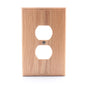 Leviton 89203-OAK Oak 1-Gang Duplex Outlet Oversize Wooden Wallplate Cover