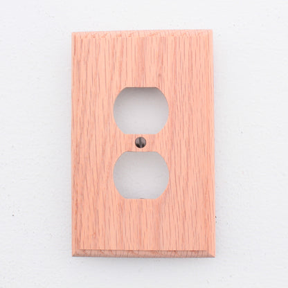 Leviton Unfinished Wood Receptacle Wallplate Duplex Outlet 1Gang Cover 89203-UNF