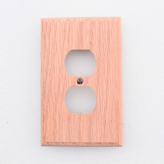 Leviton Unfinished Wood Receptacle Wallplate Duplex Outlet 1Gang Cover 89203-UNF