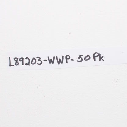 Leviton 89203-WWP White Cream Wood 1-Gang Wallplate Duplex Outlet Covers 50-Pack