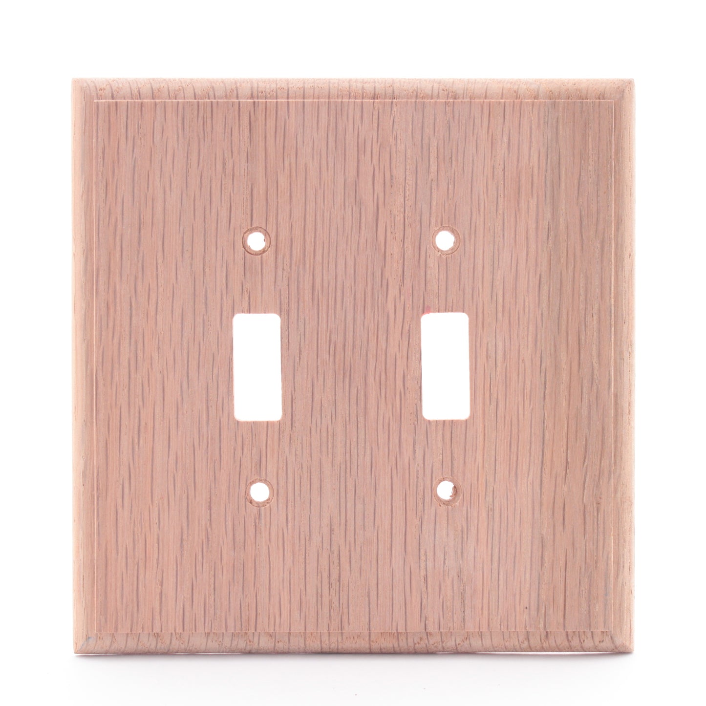 Leviton Unfinished Wood 2-Gang Switch Cover Wall Plate Switchplate 89209-UNF