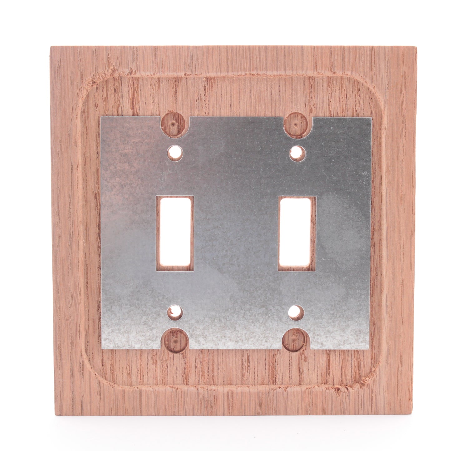 Leviton Unfinished Wood 2-Gang Switch Cover Wall Plate Switchplate 89209-UNF