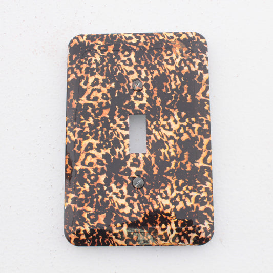 Leviton 89301-ANL Leopard 1-Gang Toggle Switch Metal Oversize Wallplate Cover