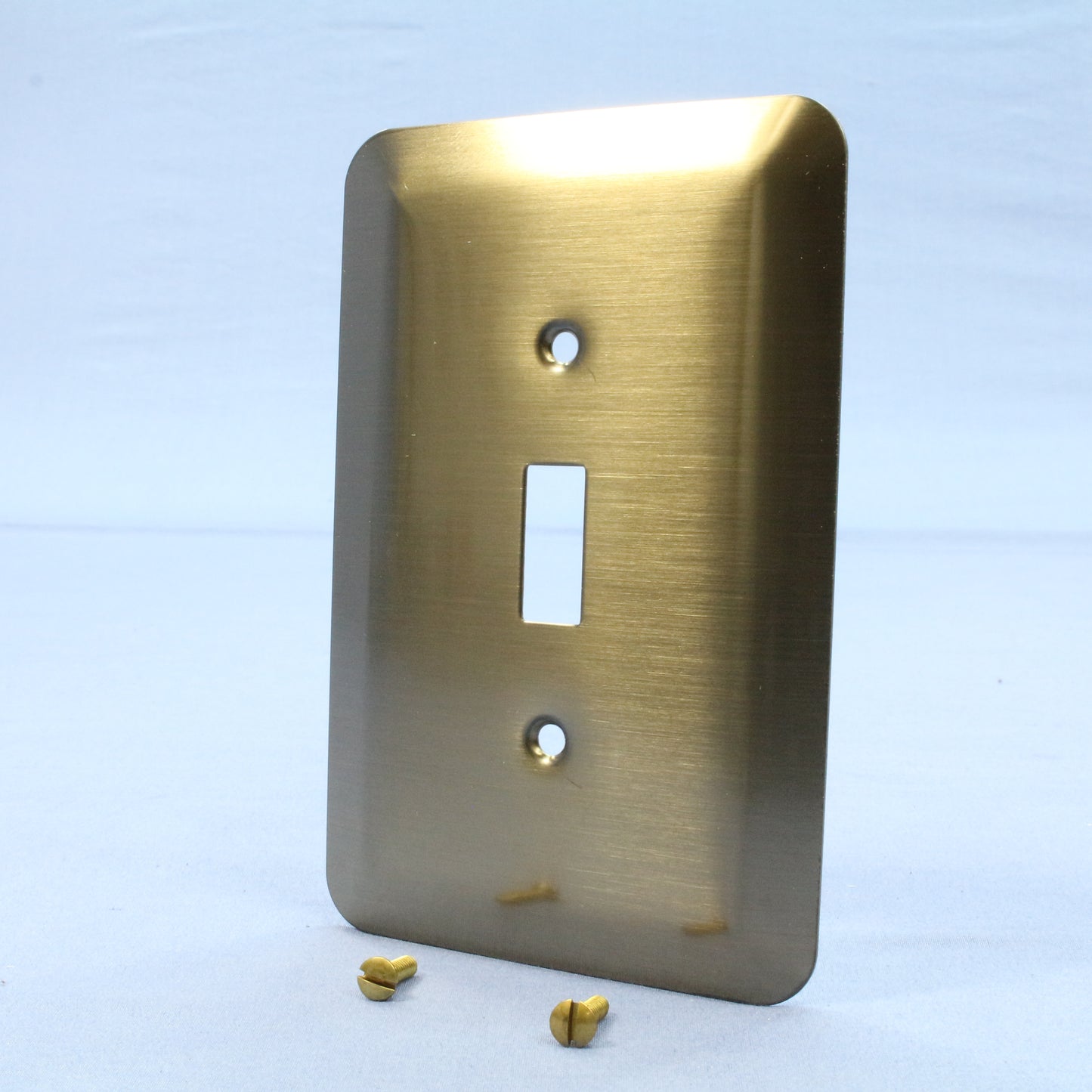 Leviton 89301-ATB Antique Brass 1-Gang Toggle Metal Oversize Wallplate Cover 5pc