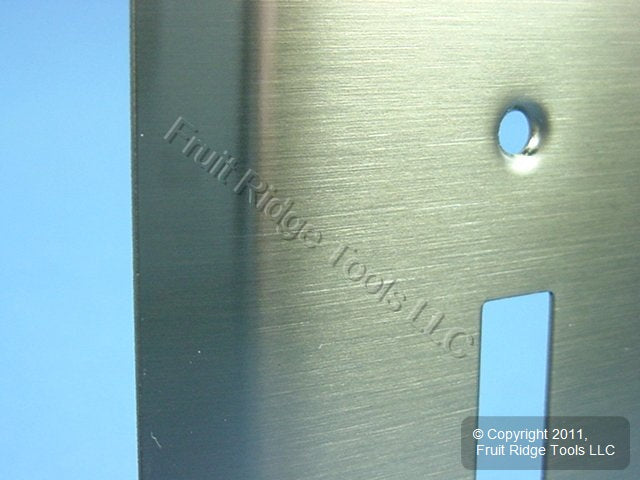 Leviton 1-Gang 89301-ATB Antique Brass Toggle Metal Oversize Wallplate Cover