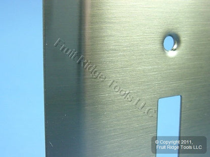 Leviton 1-Gang 89301-ATB Antique Brass Toggle Metal Oversize Wallplate Cover