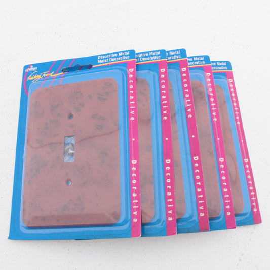 Leviton 89301-BBM Birdseye Maple 1-Gang Toggle Metal Oversize Wallplates 5pcs