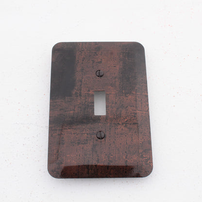 Leviton 89301-BBR Burnished Brown/Black 1-Gang Toggle Metal Oversize Wallplate