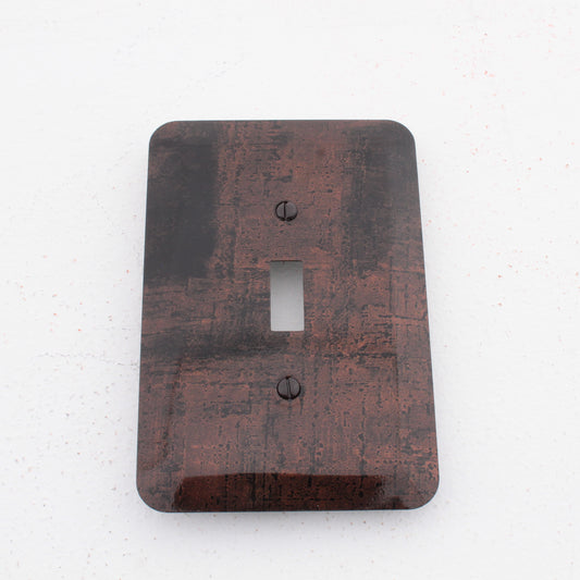 Leviton 89301-BBR Burnished Brown/Black 1-Gang Toggle Metal Oversize Wallplate