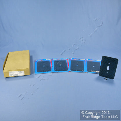 Leviton 89301-BLL Navy Leather 1-Gang Toggle Metal Oversize Wallplate Cover 5pcs