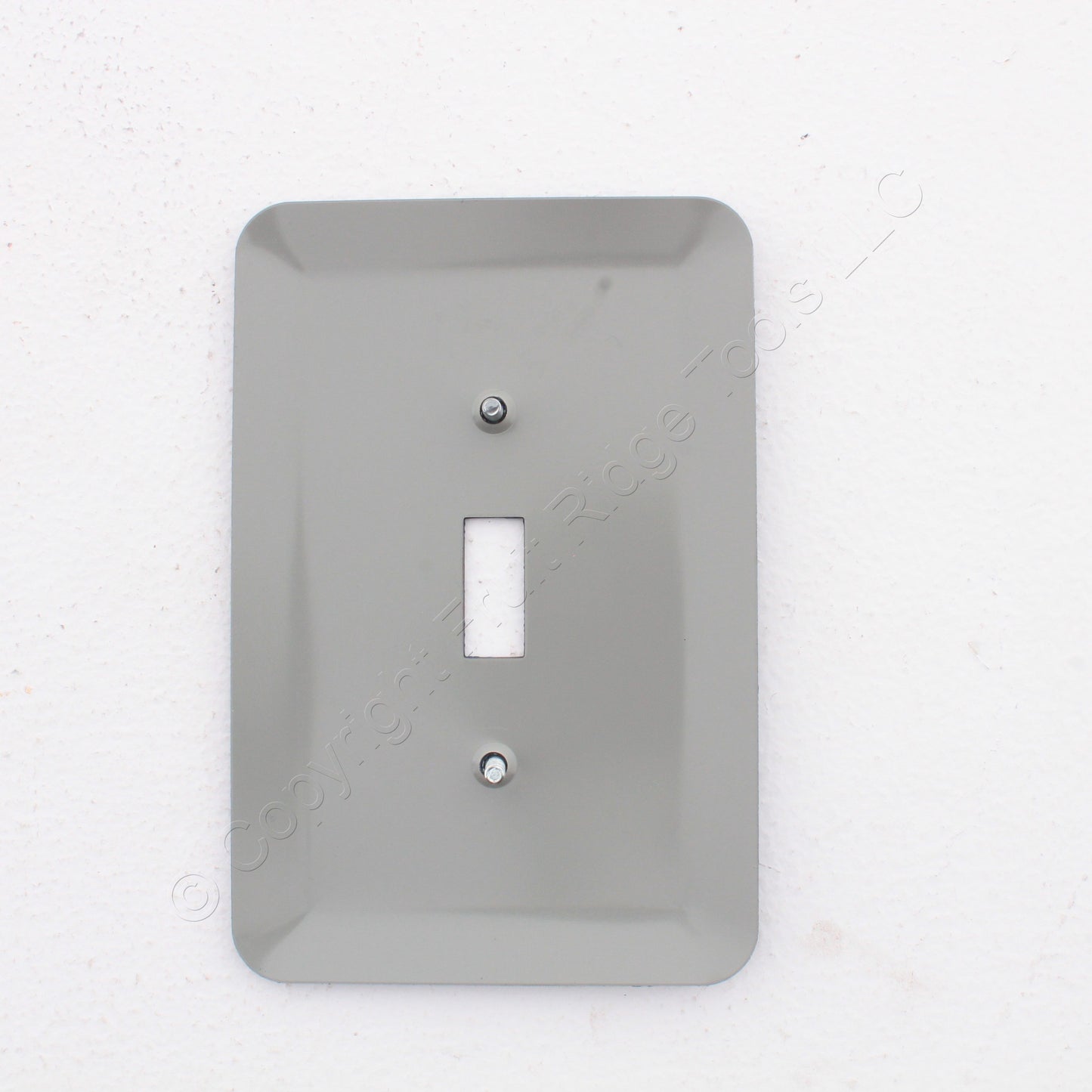 Leviton 89301-BLL Navy Leather 1-Gang Toggle Switch Metal Oversize Wallplate