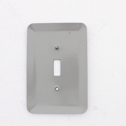 Leviton 89301-BLL Navy Leather 1-Gang Toggle Switch Metal Oversize Wallplate