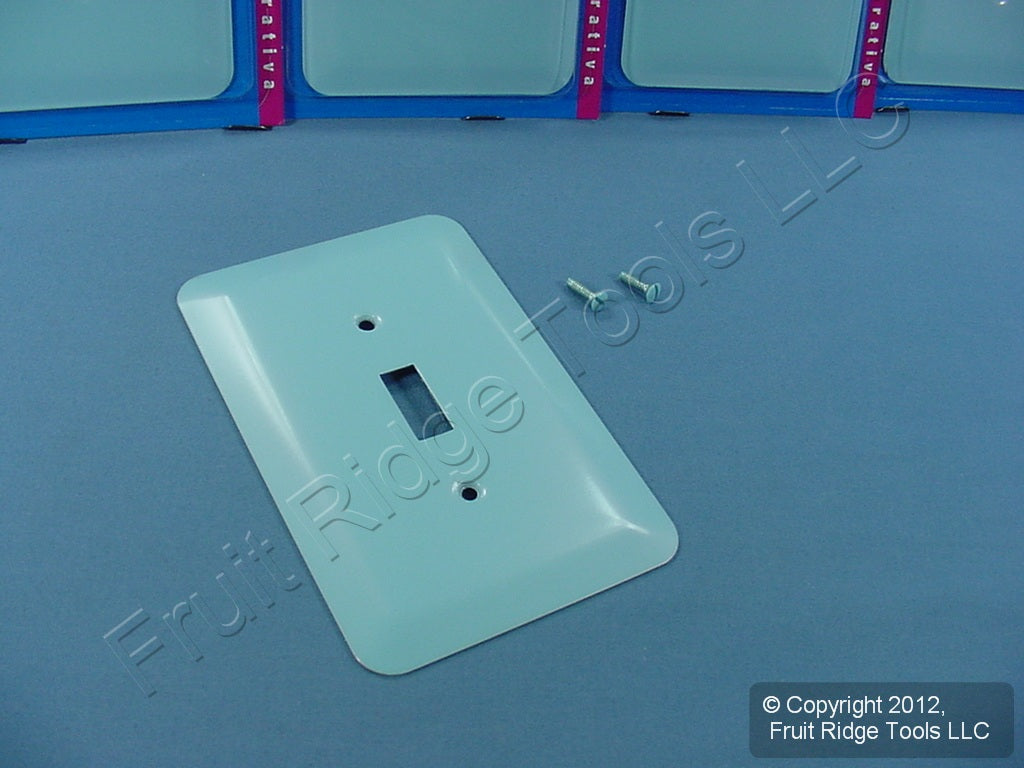 Leviton 89301-BLU Blue Iridescent 1-Gang Toggle Metal Oversize Wallplates 5pcs