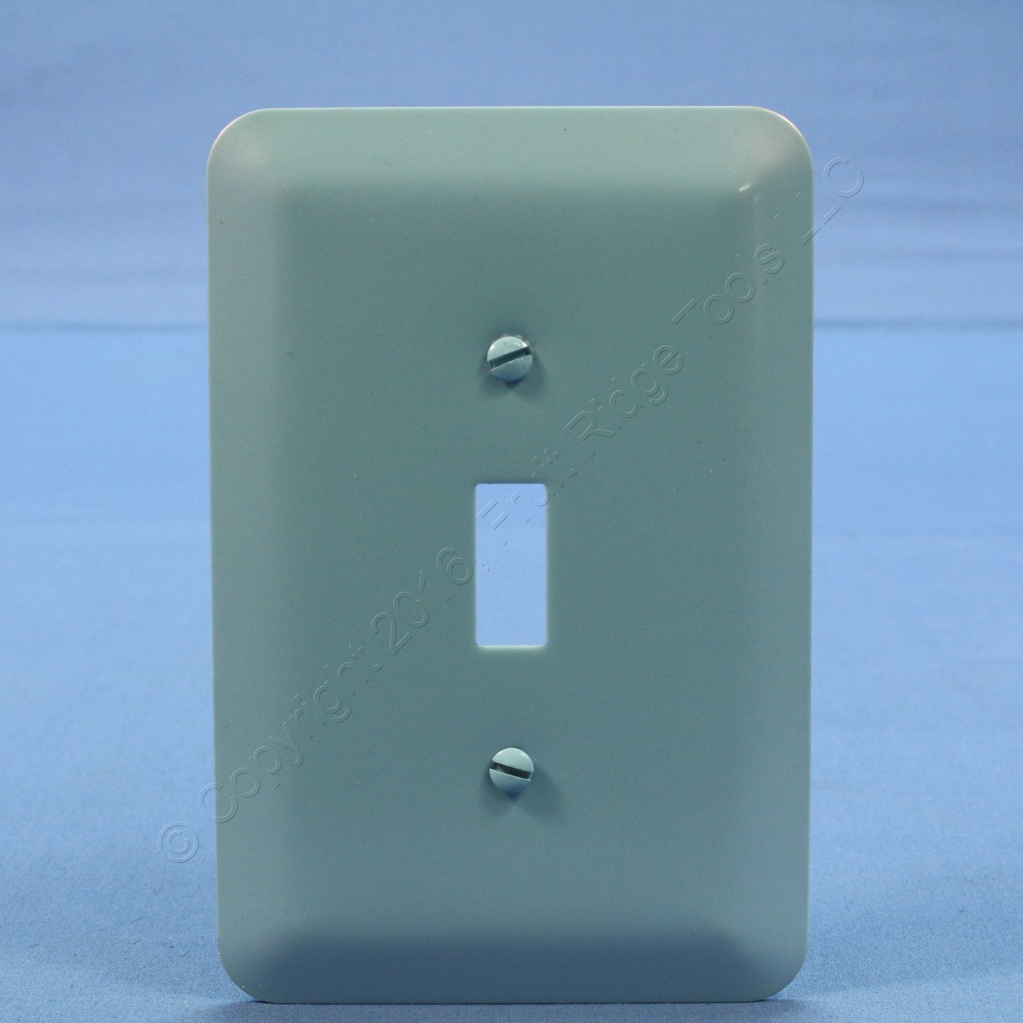 Leviton 89301-BLU Blue Iridescent 1-Gang Toggle Metal Oversize Wallplate Cover