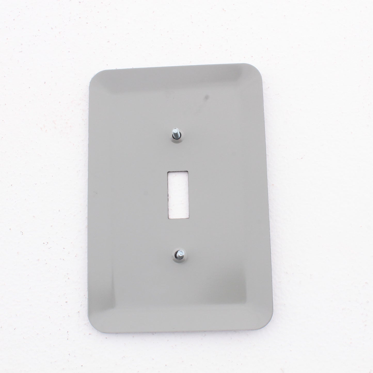 Leviton 89301-BML Black Marble Metal 1-Gang Toggle Switch Wallplate Oversize