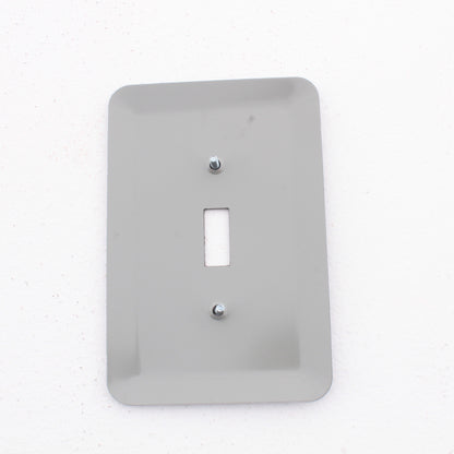 Leviton 89301-BML Black Marble Metal 1-Gang Toggle Switch Wallplate Oversize