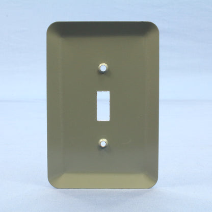 5 Leviton Brown Leather Print Switch Covers Oversize Toggle Wallplates 89301-BRL