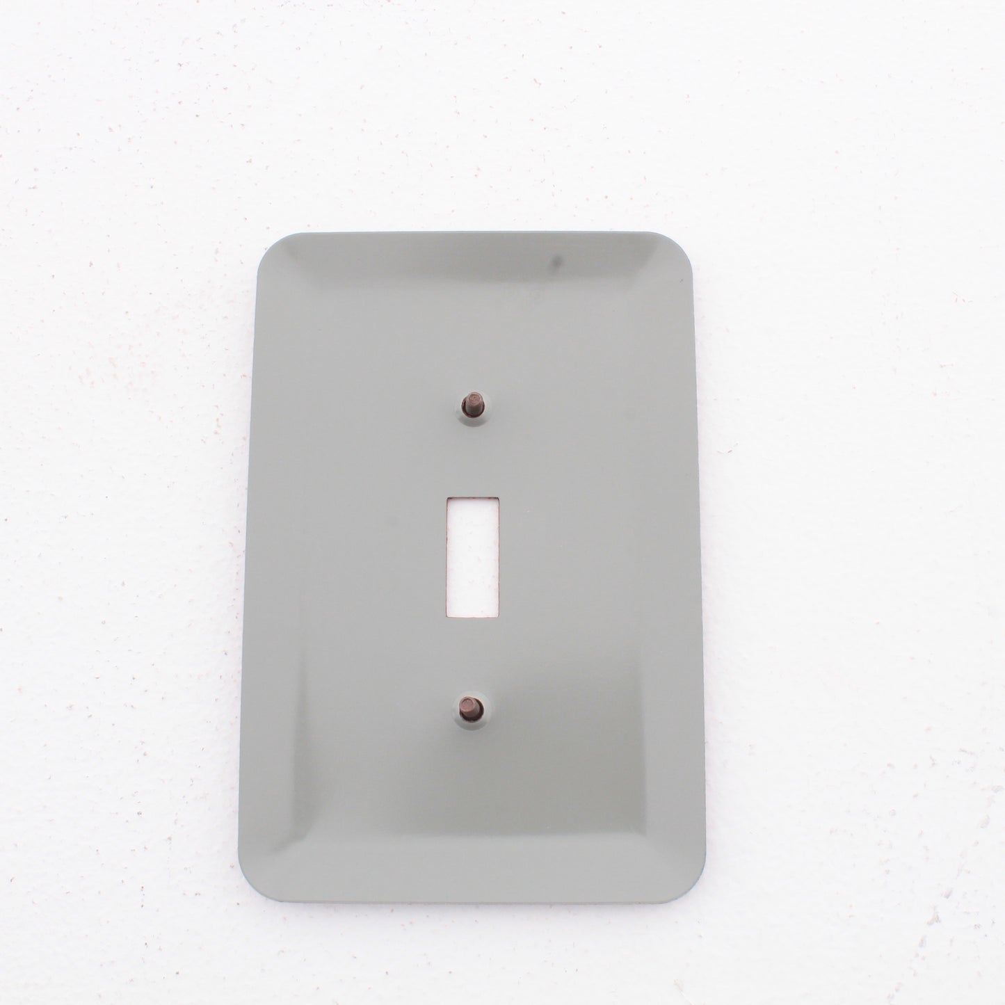Leviton 89301-BRL Tan Leather 1-Gang Toggle Switch Metal Oversize Wallplate