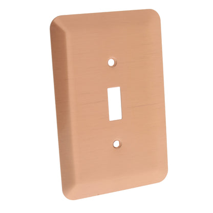 Leviton 89301-COP Copper Oversize 1-Gang Toggle Switch Wallplate Jumbo Cover