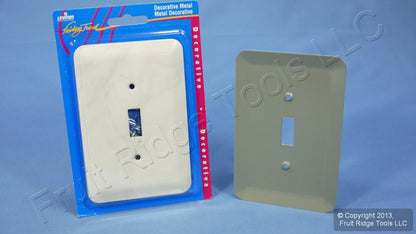 Leviton 89301-IML Ivory Marble 1-Gang Toggle Metal Oversize Wallplate Cover 5pcs