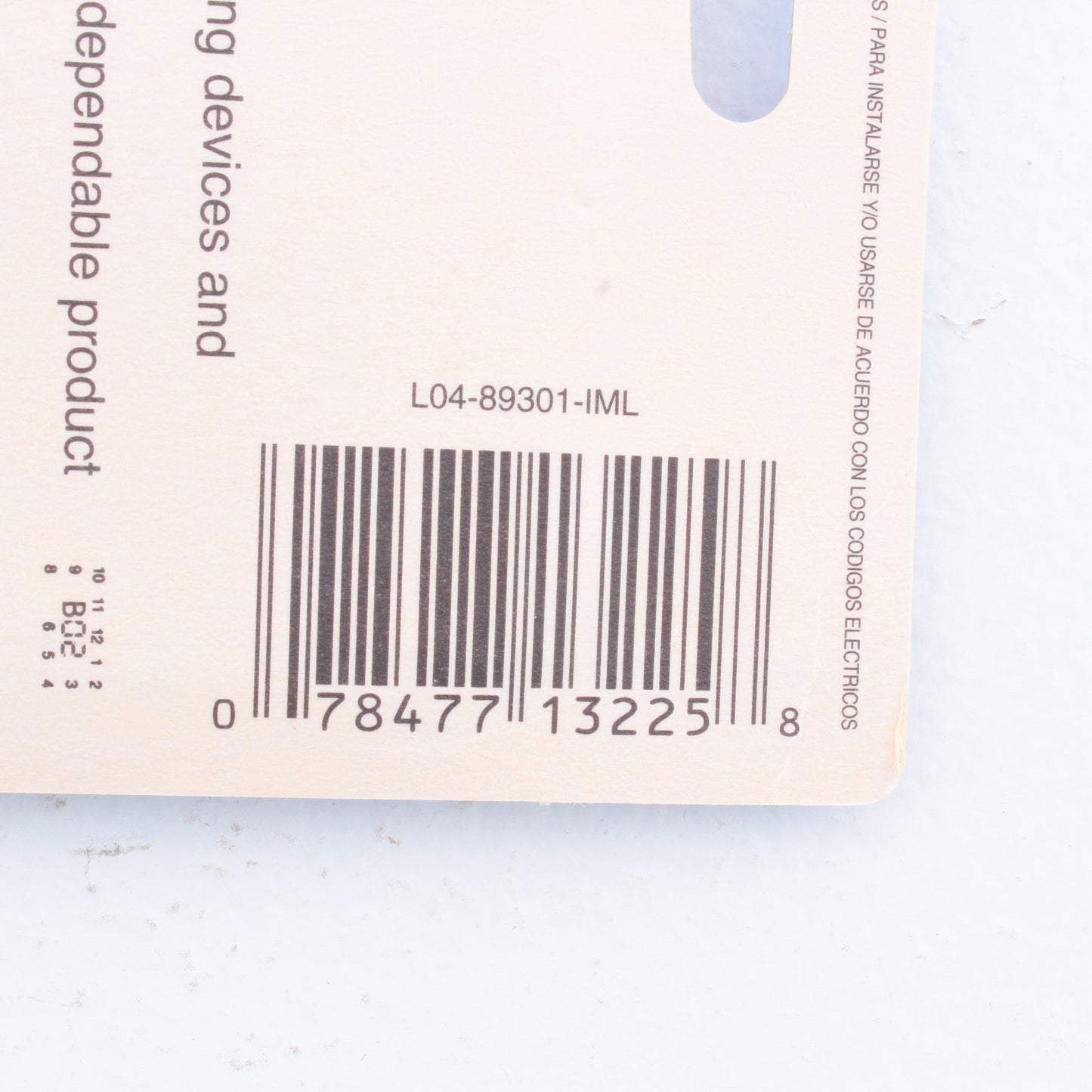 Leviton 89301-IML Ivory Marble 1-Gang Toggle Switch Metal Oversize Wallplate