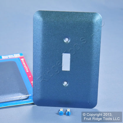 Leviton 89301-MBL Metallic Blue 1-Gang Toggle Metal Oversize Wallplate Cover 5pc