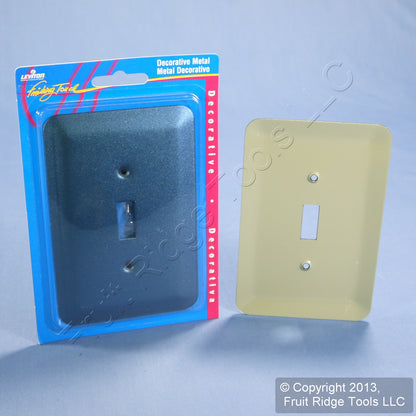 Leviton 89301-MBL Metallic Blue 1-Gang Toggle Metal Oversize Wallplate Cover 5pc