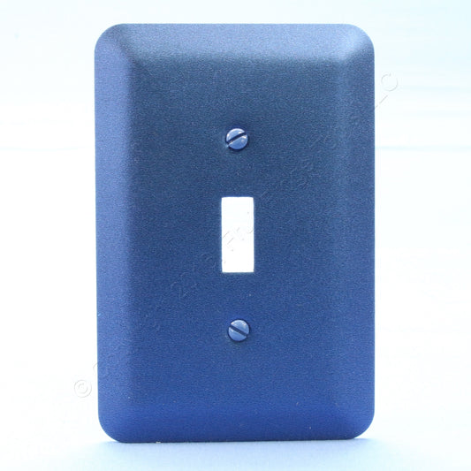 Leviton 1G Jumbo Metallic Blue Switch Cover Oversize Toggle Wall Plate 89301-MBL
