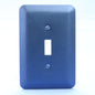 Leviton 1G Jumbo Metallic Blue Switch Cover Oversize Toggle Wall Plate 89301-MBL
