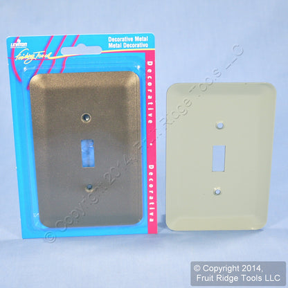 Leviton 89301-MBR Metallic Brown 1-Gang Toggle Metal Oversize Wallplates 50pcs