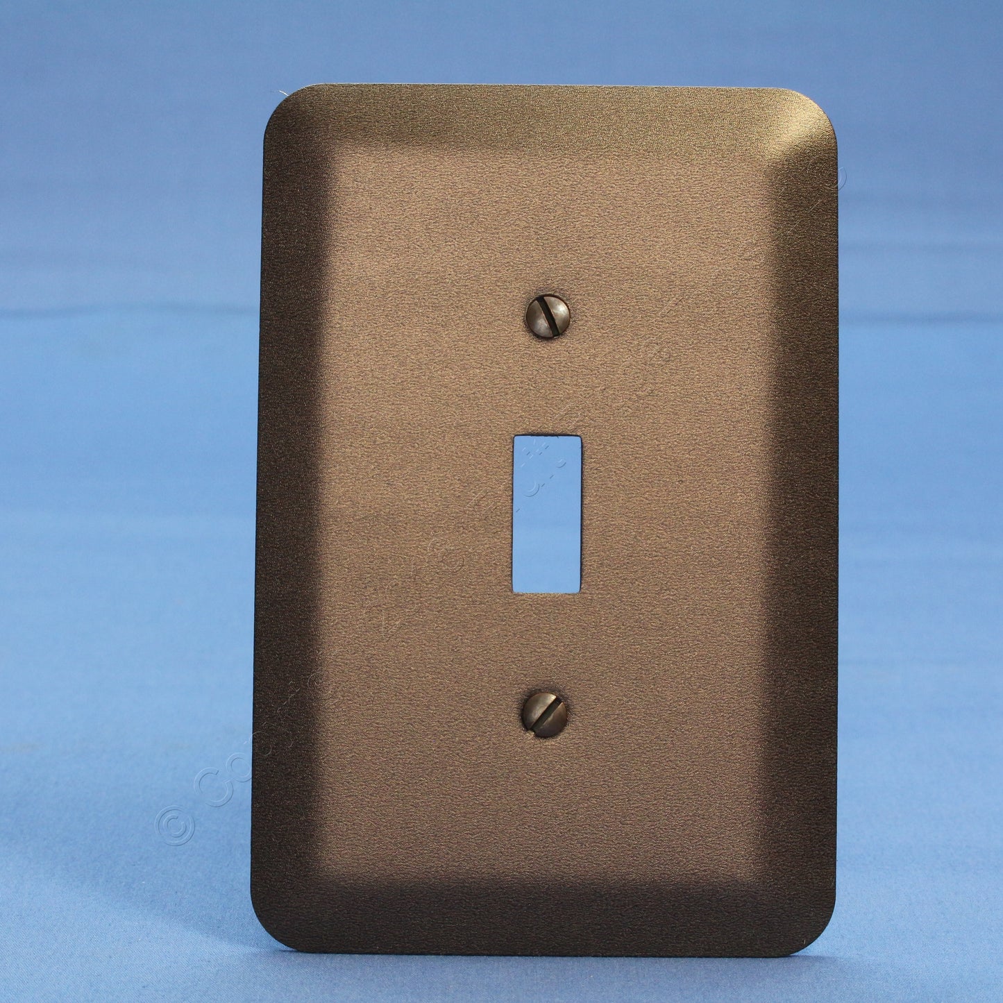 Leviton 89301-MBR Bronze 1-Gang Toggle Switch Metal Oversize Wallplate Cover