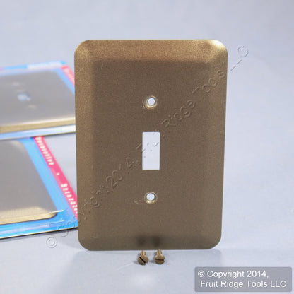 Leviton 89301-MBR Metallic Bronze 2G Switch Toggle Oversize Wallplates 10-Pack