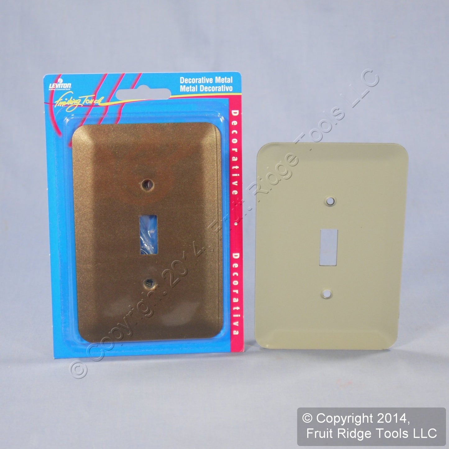 Leviton 89301-MBR Metallic Bronze 2G Switch Toggle Oversize Wallplates 10-Pack